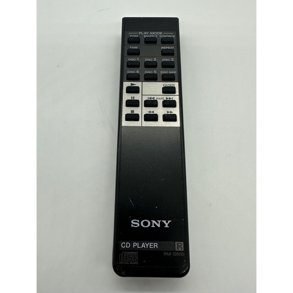 Sony OEM CD Player Remote Control RM-D505 - Picture 1 of 2